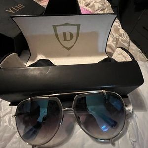 Dita talon titanium blue lenses aviator